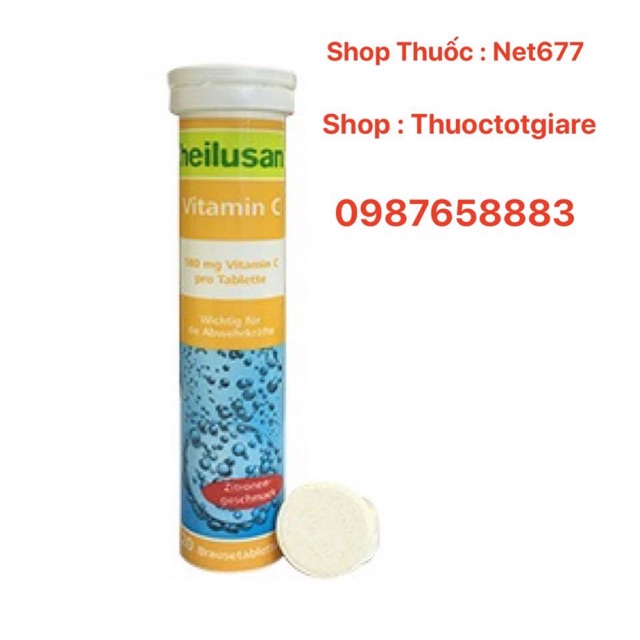 Viên sủi Heilusan Vitamin C - Bổ sung Vitamin C cho cơ thể ( Chính Hãng Đức )