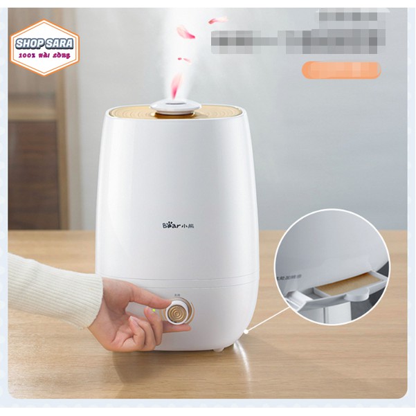 Máy phun sương tạo ẩm Bear 5L, máy xông phòng tạo ẩm không khí [ Bảo Hành 12T]_shop.sara