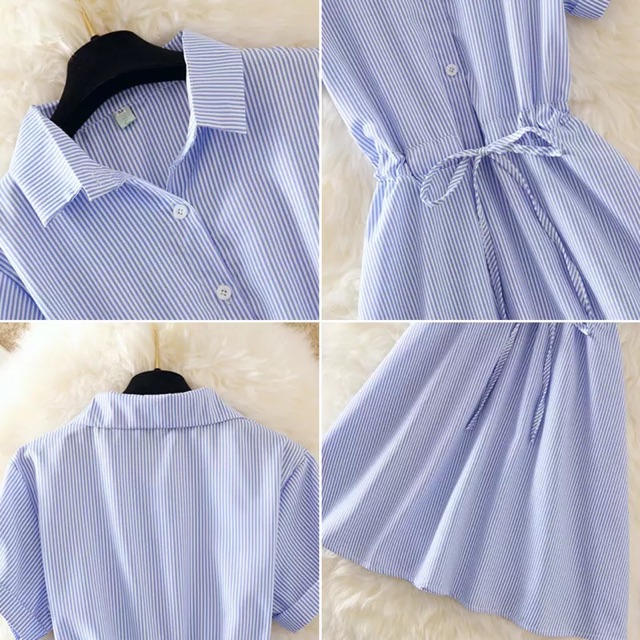 Đầm xòe cổ sơ mi xinh đẹp | BigBuy360 - bigbuy360.vn