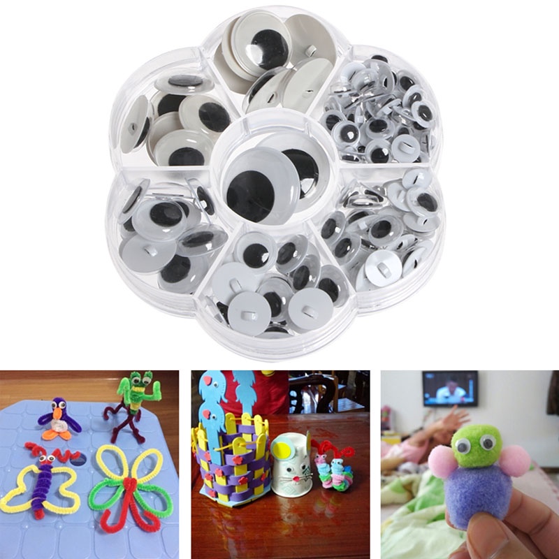 Bộ 128 Con Mắt Giả Nhiều Màu Sắc Dùng Trang Trí Sổ Tay DIY