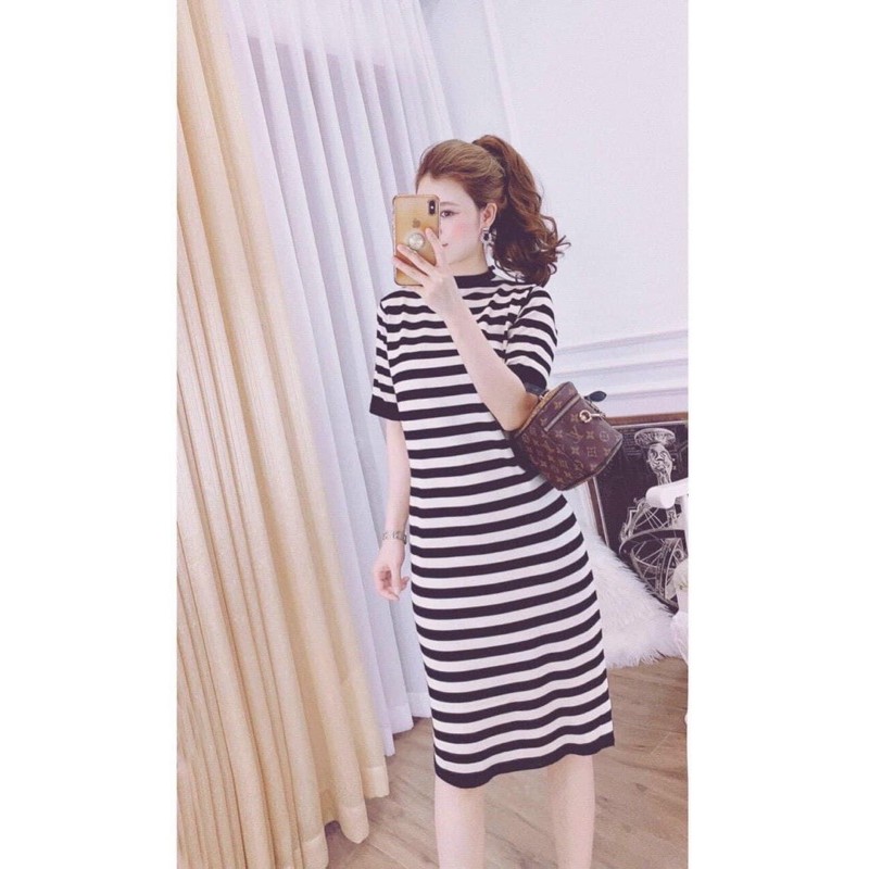 Váy len tay lỡ cổ bèo (4 màu ) | BigBuy360 - bigbuy360.vn