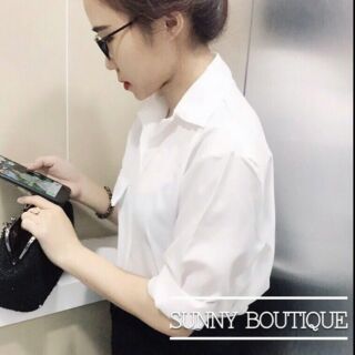 Áo sơmi vải kate lụa