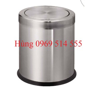 Thùng rác inox nắp lật xoay A36-H