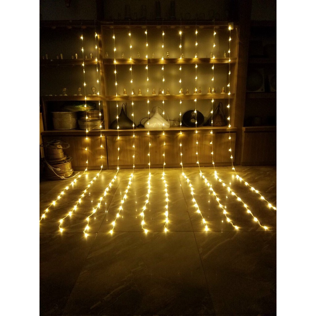 Đèn led rèm, mành led 3x3m 10 sợi ///