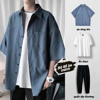 Áo khoác sơ mi nam phong cách hàn quốc đẹp trai hợp thời trang trẻ thao
