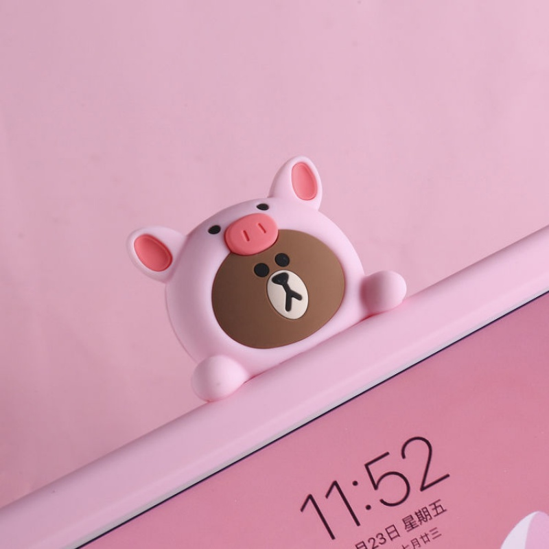 For iPad 7 8 10.2 inch 2019 2020 air 4 10.9 ipad 7 8 10.2 Pro 11 pro 9.7 2018 case ipad pro 10.5 inches iPad Pro9.7 2017/2018 air4 Air3 10.5 air2 air1 9.7 ipad mini 1 2 3 4 5 caseCute bear cartoon Pink brown bear portable fall prevention protective ipad c | BigBuy360 - bigbuy360.vn