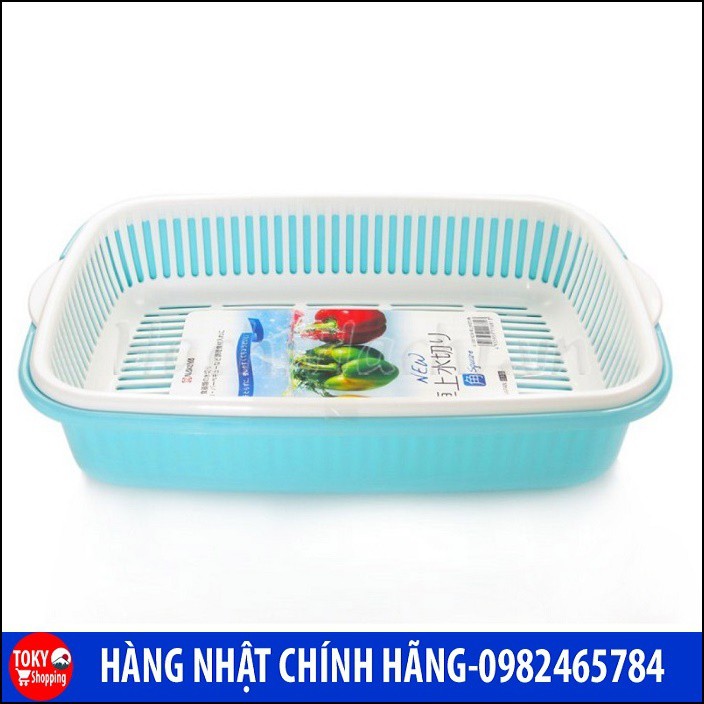 Giá đựng hoa quả 2 lớp hình chữ nhật Nakaya Hàng Nhập Khẩu Từ Nhật