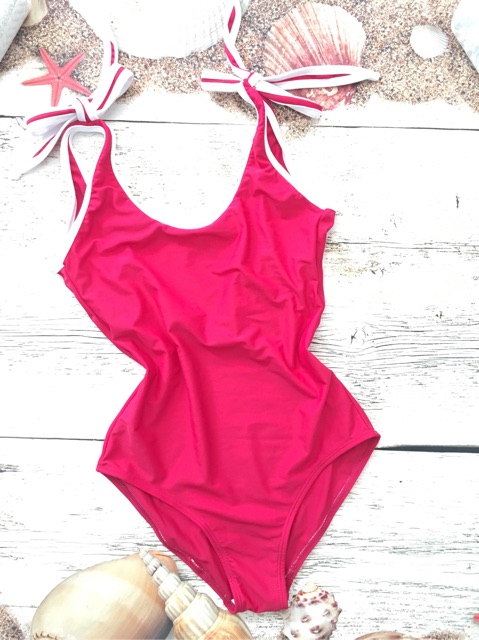 Bikini 1 mảnh nơ vai dễ thương, có 4 màu | BigBuy360 - bigbuy360.vn