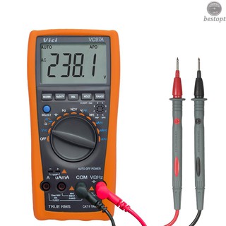 B&O Vici Multi-functional LCD Digital Multimeter Auto Range DMM with Temperature Detector DC AC Voltage Current Meter Capacitance Resistance Diode Tester