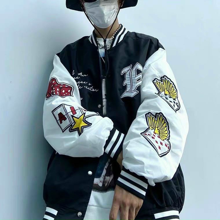 Áo khoác bomber dù THẦN BÀI nam nữ form rộng Unisex 2 lớp Chống Nắng Siêu Hot ulzzang Jacket Bomber Life Unisex