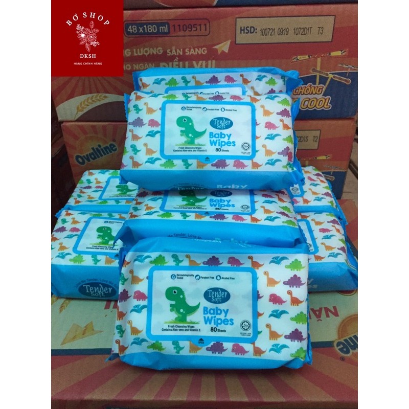 Khăn Ướt Trẻ Em Tender Soft. Hàng chính hãng DKSH Việt Nam.