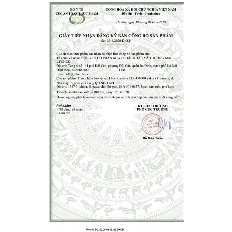 82X Sakura Placenta Premium đẹp đa thon dáng | Thế Giới Skin Care