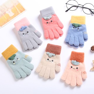 Găng tay len xỏ ngón giữ ấm mùa đông cho bé trai