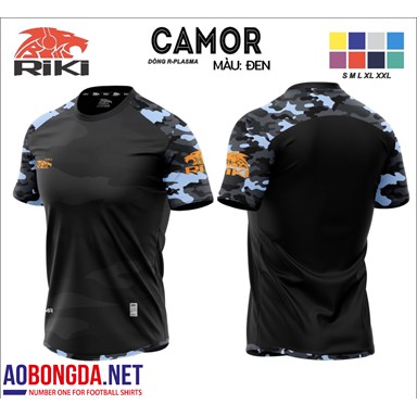 Bộ quần áo bóng đá không logo Riki Camor chất liệu vải cao cấp, co giãn tốt, độ bền cao