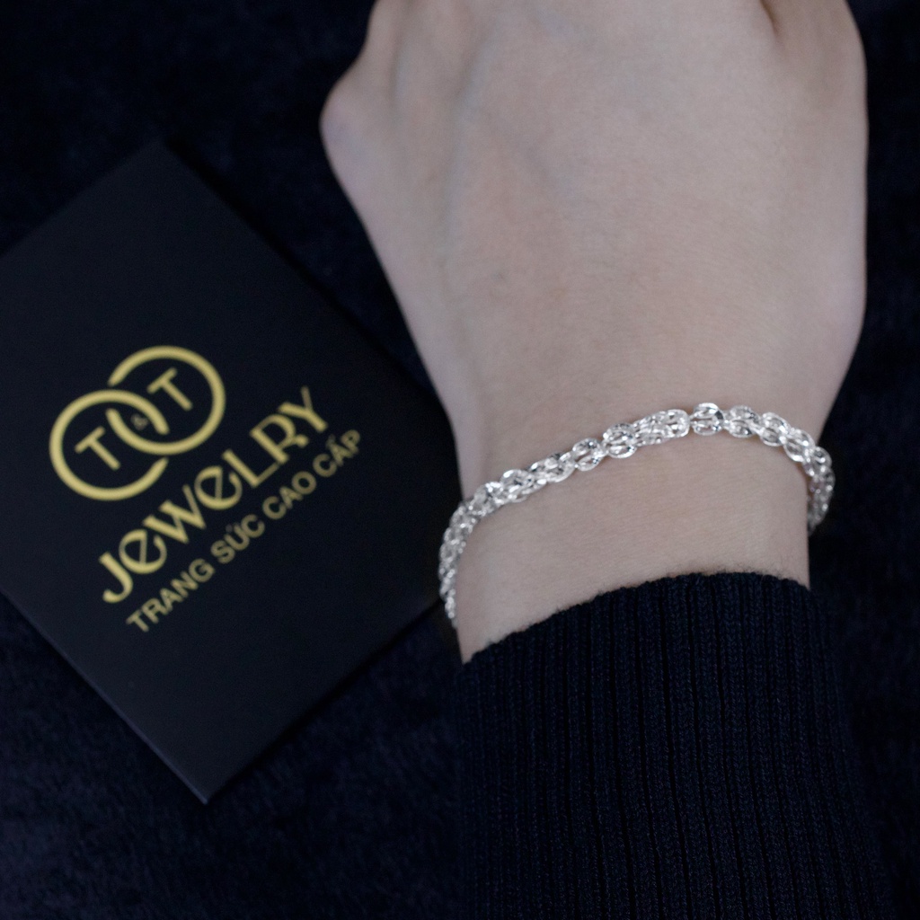 Lắc tay nữ Bạc Ý s925 Đuôi Phụng T&amp;T Jewelry cao cấp LT01