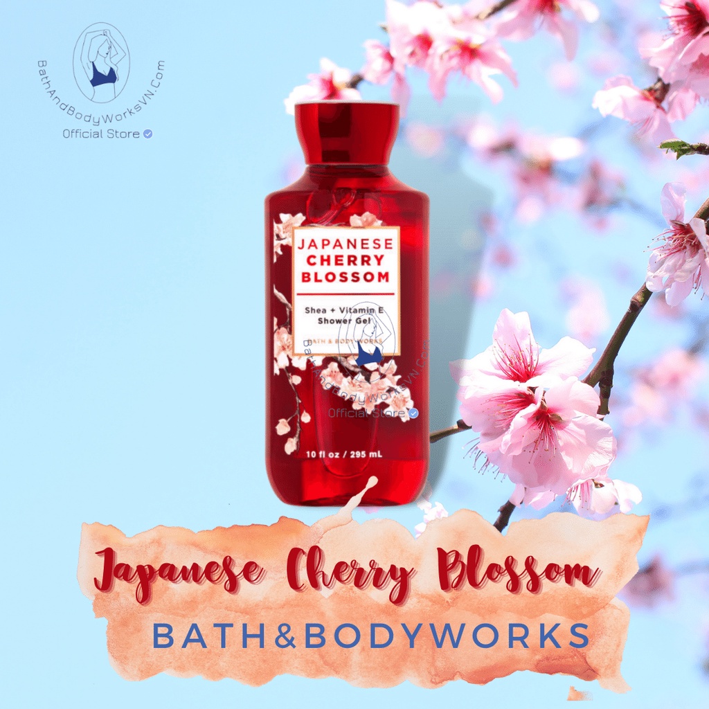 Japanese Cherry Blossom | Dòng sản phẩm Bath And Body Works làm sạch da, dưỡng thể.