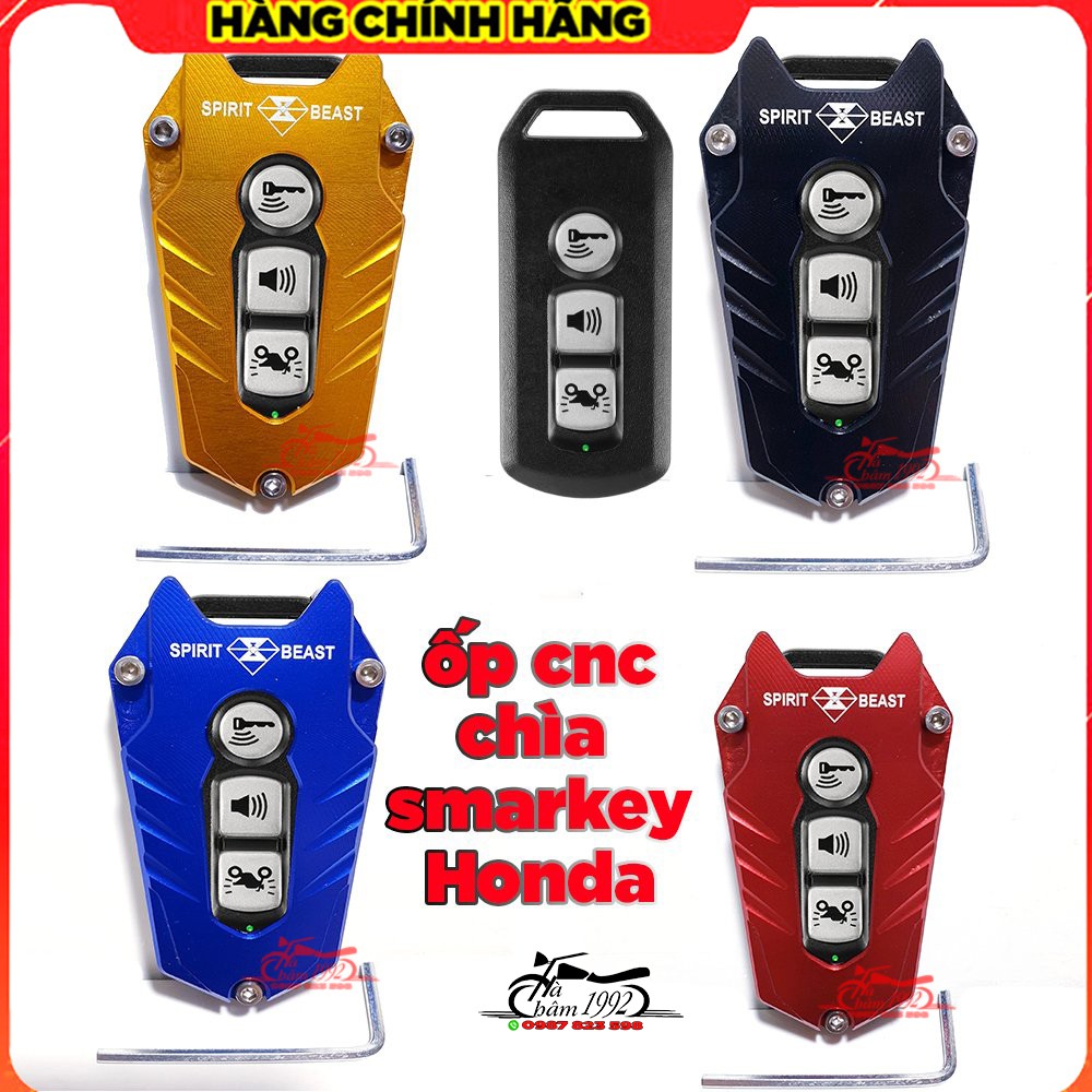 🍀 🌵 Bọc Chìa Khóa CNC SmartKey 3 nút SH, SH Mode, PCX, Cub  125 (Tặng Kèm Lục Giác) Mẫu V2 🌵 🍀