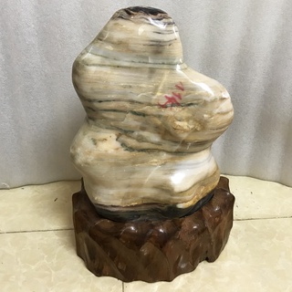 Cây đá phong thủy đa sắc nặng 11kgm cao 40cm