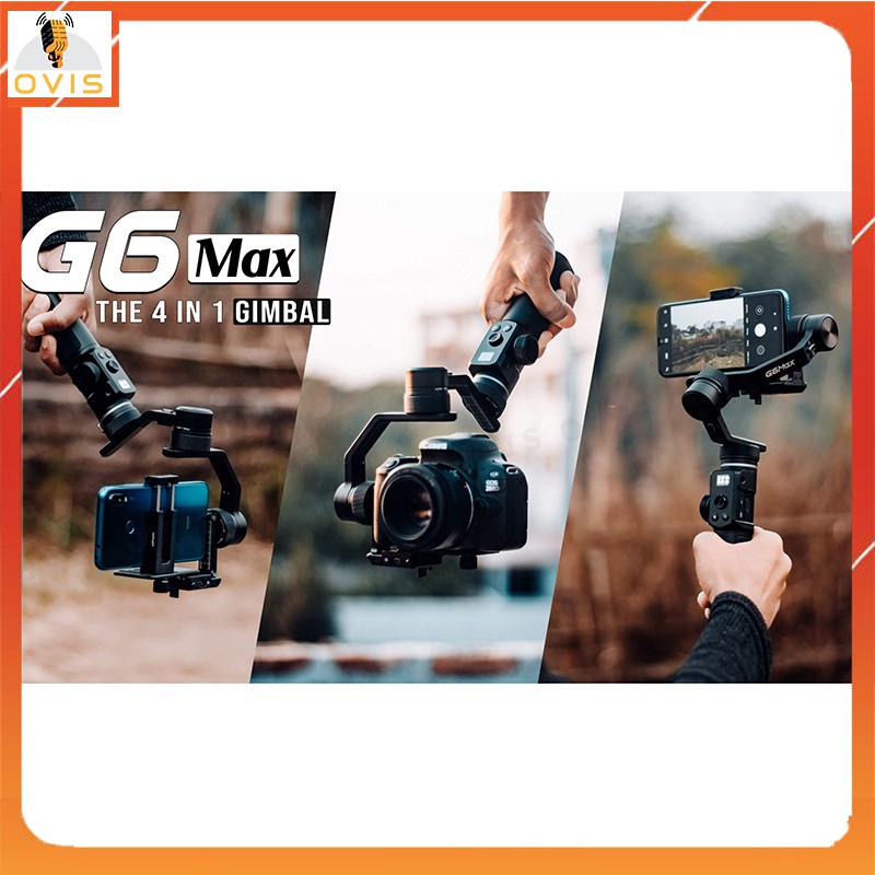 Feiyu Tech G6Max - Tay Cầm Chống RungCho Máy Ảnh Cỡ Nhỏ, Gopro, Smartphone Gimbal Camera | BigBuy360 - bigbuy360.vn