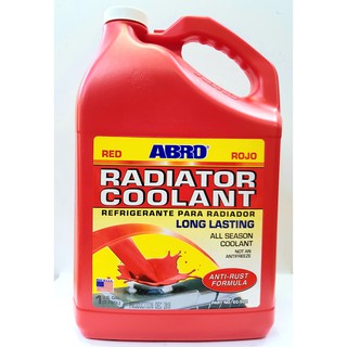 Nước làm mát động cơ ô tô abro engine coolant đỏ 3.78 lít