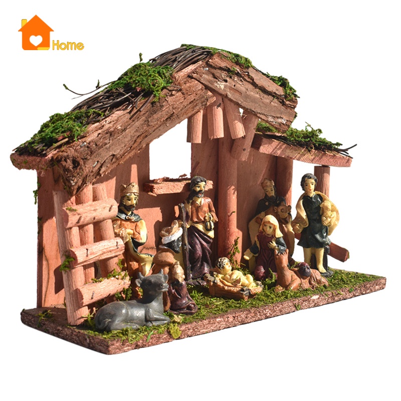 Tượng chúa Jesus Manger trang trí Giáng sinh trong nhà độc đáo