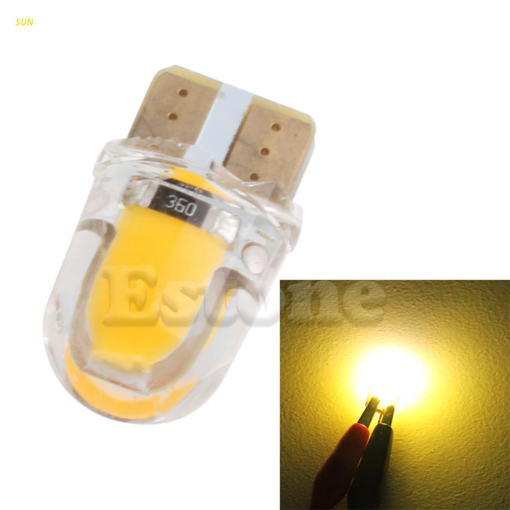 1 Bóng Đèn Led T10 194 168 W5W 8 Smd Ánh Sáng Trắng Ấm Cho Xe Hơi