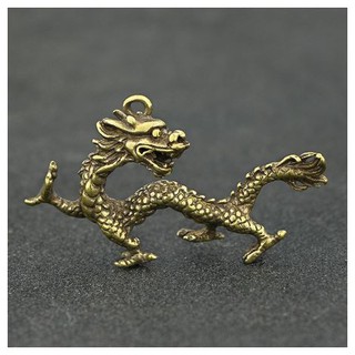Tượng đồng mini tượng rồng phong thủy