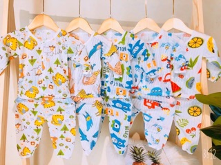 Sét 5 bộ dài tay cotton giấy cho bé yêu