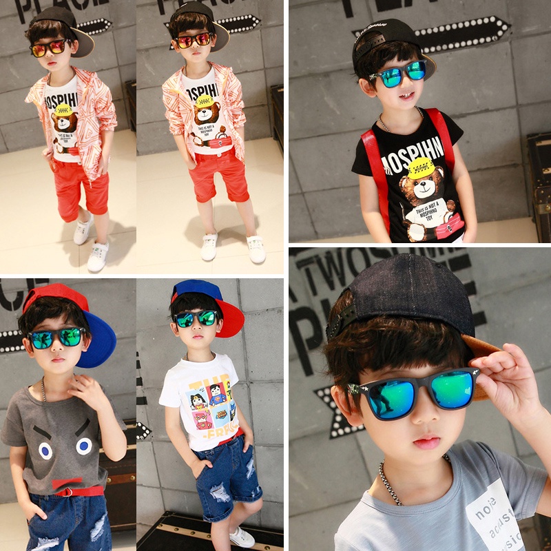 Kính Mát Phản Quang Chống Tia UV400 Cho Bé