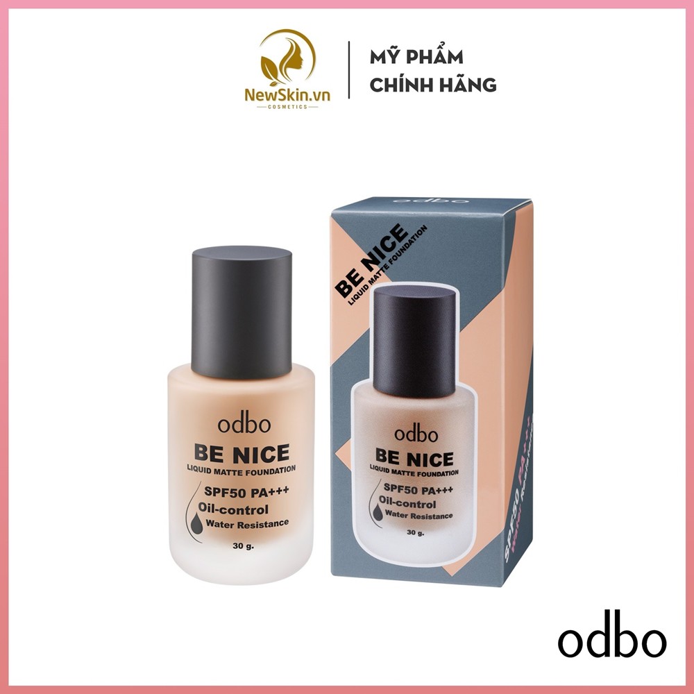 Kem Nền Siêu Lỳ & Kiềm Dầu Odbo Be Nice Liquid Matte Foundation SPF50 PA+++  OD440 | Shopee Việt Nam