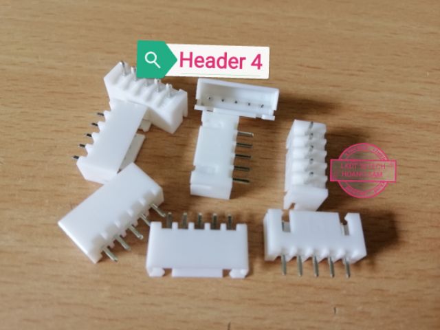 10 chiếc PCB Bus Header 2.54mm đầu đực(male) từ 2 chân đến 10 chân(chân thẳng,chân cong)