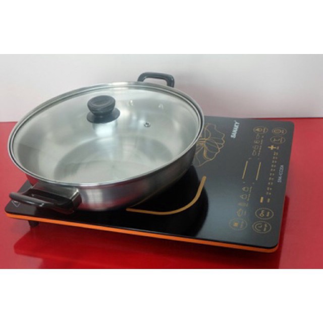 Bếp Từ Cảm Ứng Cao Cấp Kangaroo KG20IH10 Và Sanaky SNK-ICC20A + Tặng Kèm Nồi Lẩu Bảo Hành Toàn Quốc 12 Tháng
