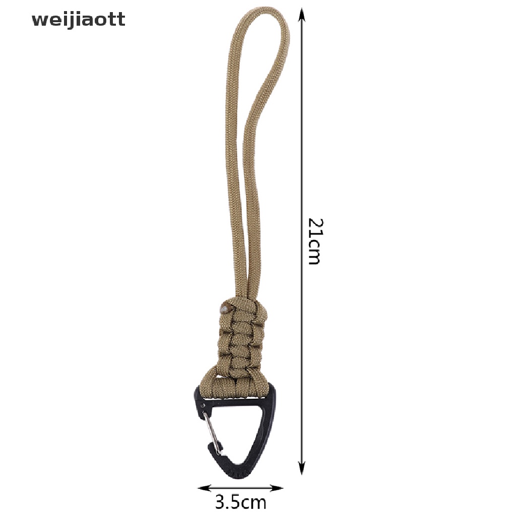 weijiaott Handmade Paracode Braided Tactical Gear Lanyard with Clip Survival Lanyard Cord WT