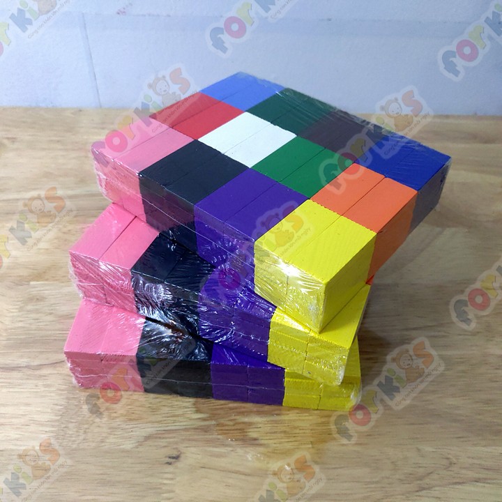 Đồ chơi trẻ em, DOMINO gỗ nhiều màu, combo 3 bộ 360 thanh, Đồ chơi gỗ cho bé thỏa sức sáng tạo