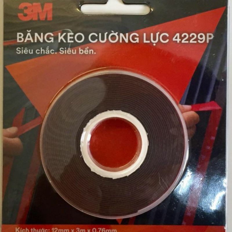 Băng keo cường lực 2 mặt 3M 4229P, SIÊU CHẮC, SIÊU BỀN!!!!!!