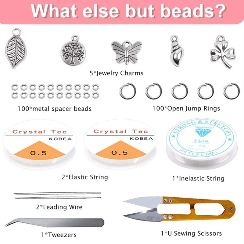 Bộ Hạt Xỏ Lỗ Làm Trang Sức Thủ Công DIY