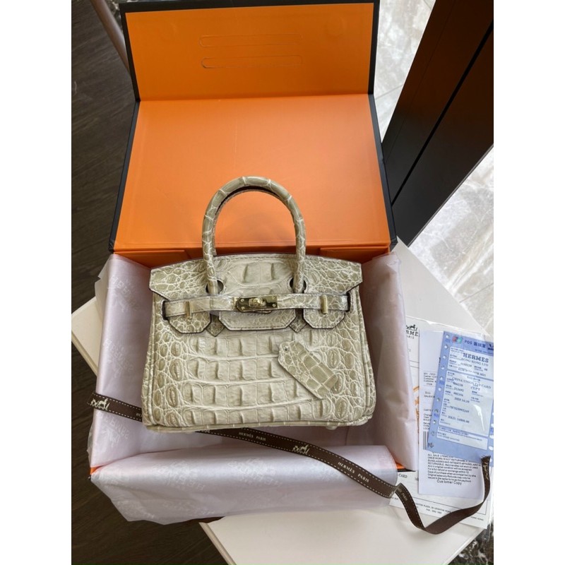 túi hm birkin mini size 20 vân lưng