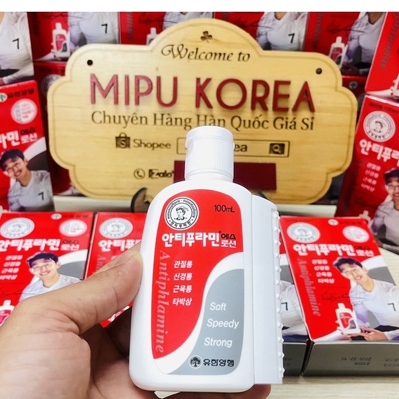 Dầu nóng xoa bóp Antiphlamine HÀN QUỐC Chính hãng 100ml chuẩn sịn loại 1
