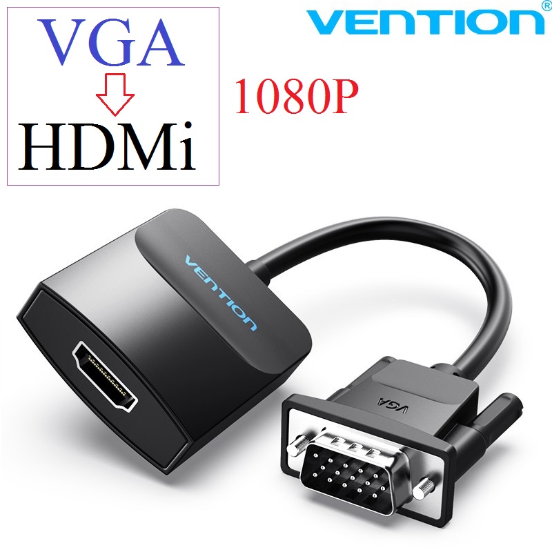cáp chuyển đổi tín hiệu VGA sang HDMI Vention ACNB, vga to hdmi