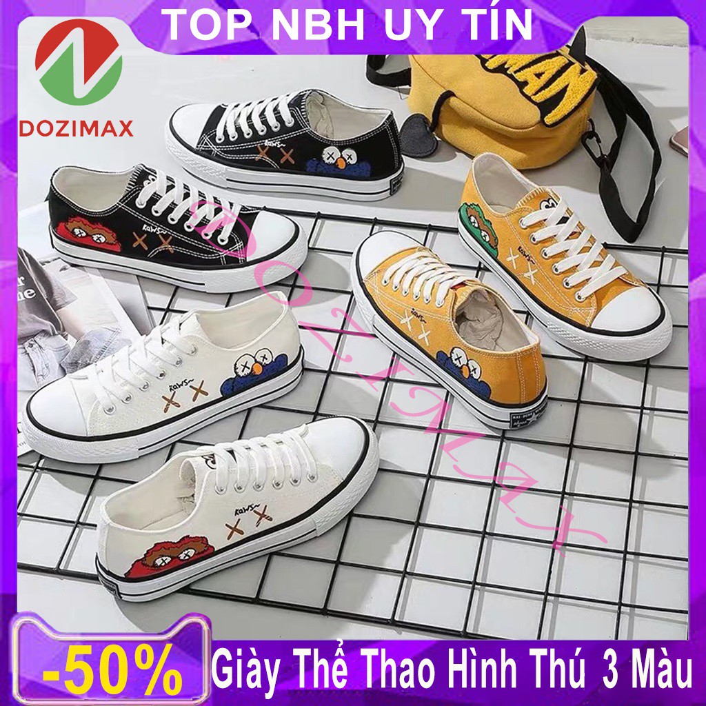 { Sale 3 ngày +Free ship 150k } giày thể thao nữ - giày sneaker nữ hình thú siêu kute - HÀNG QUẢNG CHÂU -CVHT- DOZIMAX