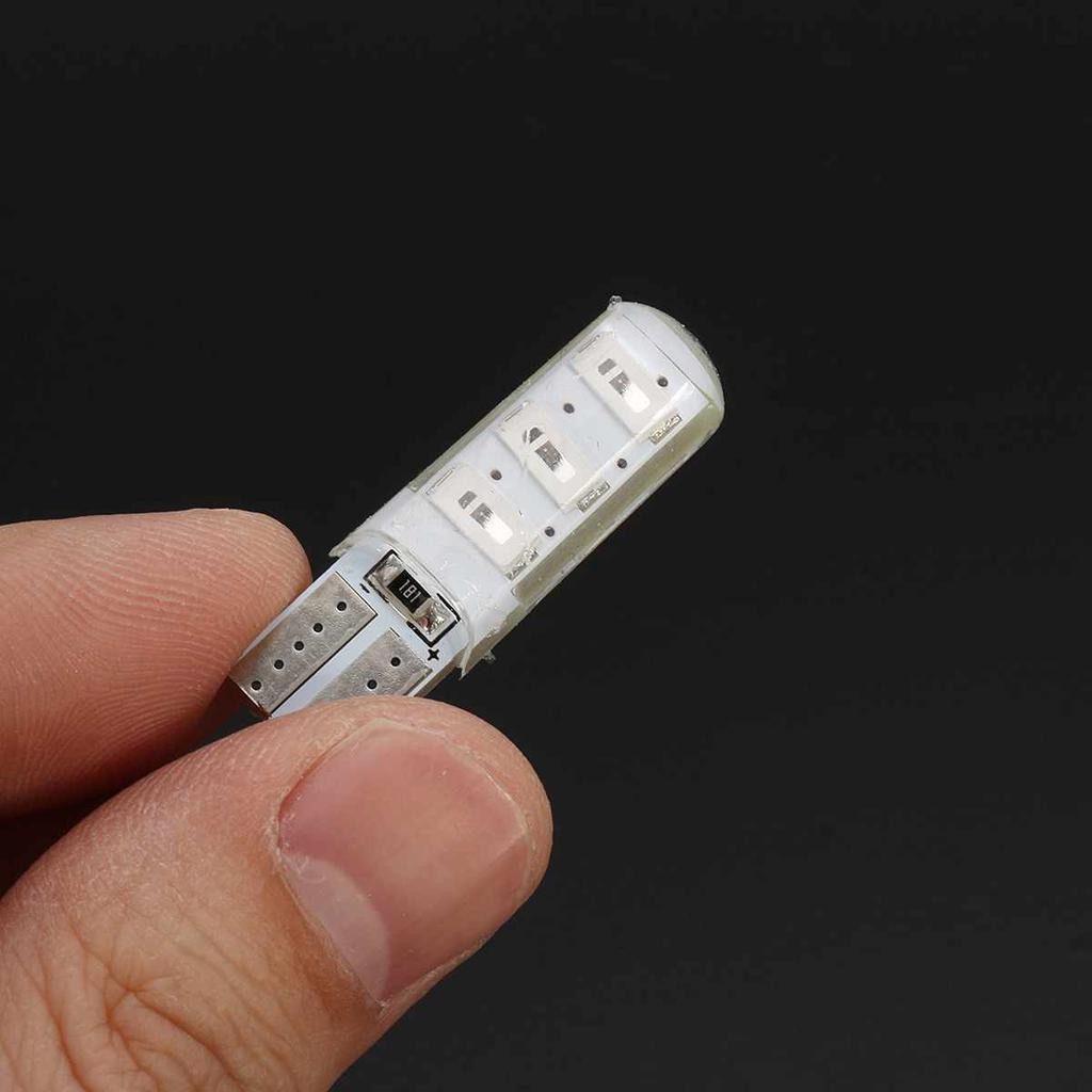 Đèn Led T10 Silicone Dùng Thay Thế Đèn Xi Nhan, Demi Xe Máy 6 Mắt Chip 5730