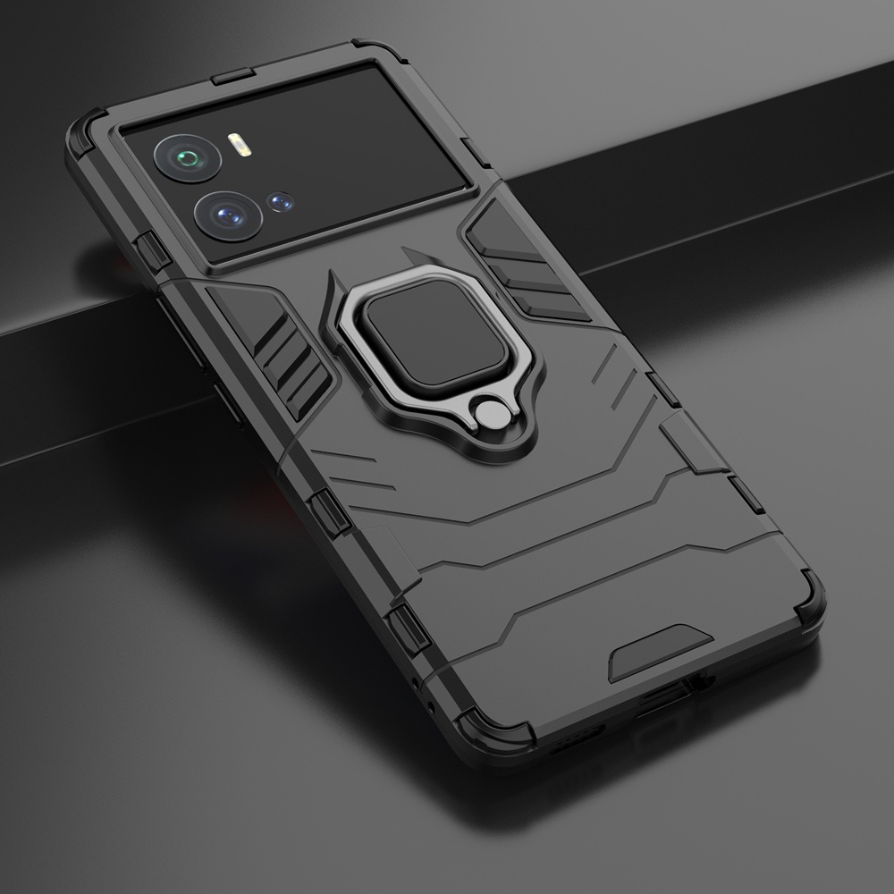 Vivo IQOO 9 Pro / IQOO9 5G Vỏ chống sốc Giá đỡ nhẫn đeo tay Vỏ điện thoại PC cứng Vỏ giáp
