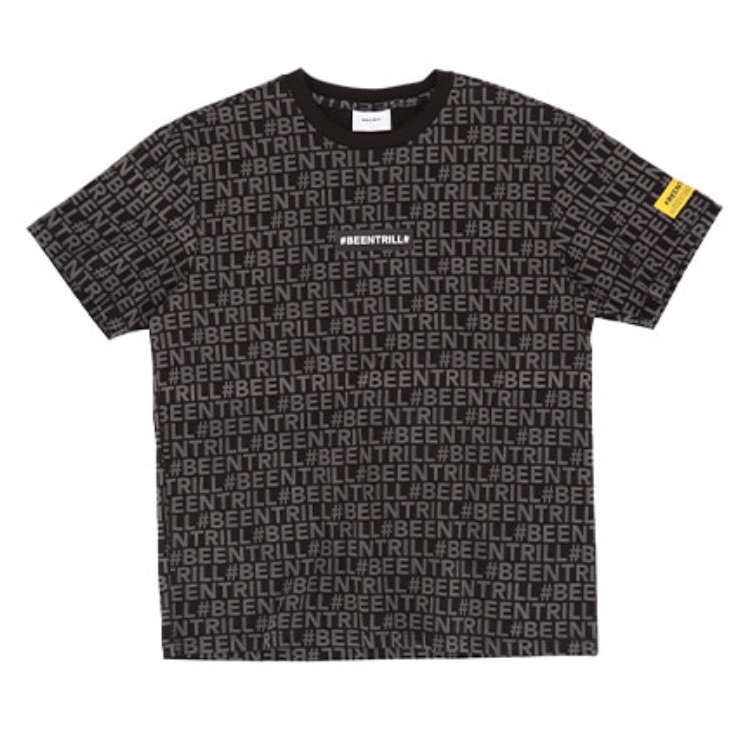 QNMW // (HÀNG CHÍNH HÃNG) ÁO Thun - BEENTRILL - Monogram Comfort Fit Short Sleeve T-Shirt /Black LinhLyxAuth !!