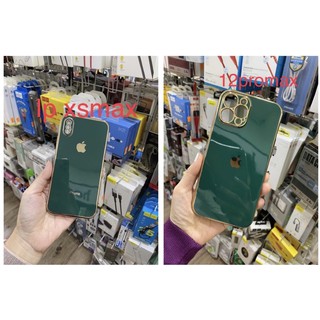 Ốp lưng viền màu Vuông Cạnh độ Iphone XsMax/xs max/11Promax/11/7plus/8plus/6plus/x/11pro/12promax lên iphone 12