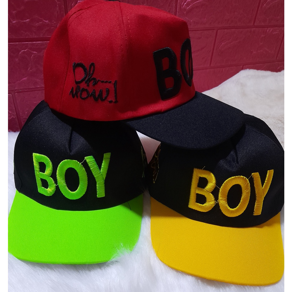 Nón cho bé trai - mũ lưỡi trai thêu chữ Boy cá tính, năng động