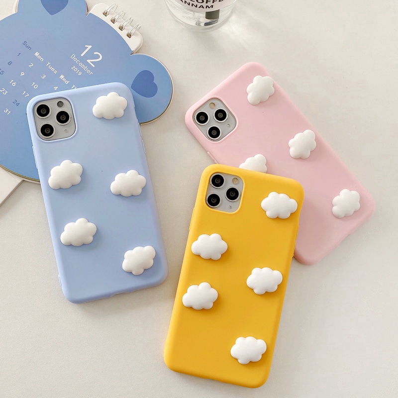 Ốp lưng họa tiết đám mây 3D dành cho Oppo A91 F11 Pro A71 A83 A57 R9S A31 2020 Realme 6i 6 Pro 3 5 Pro Reno 2f