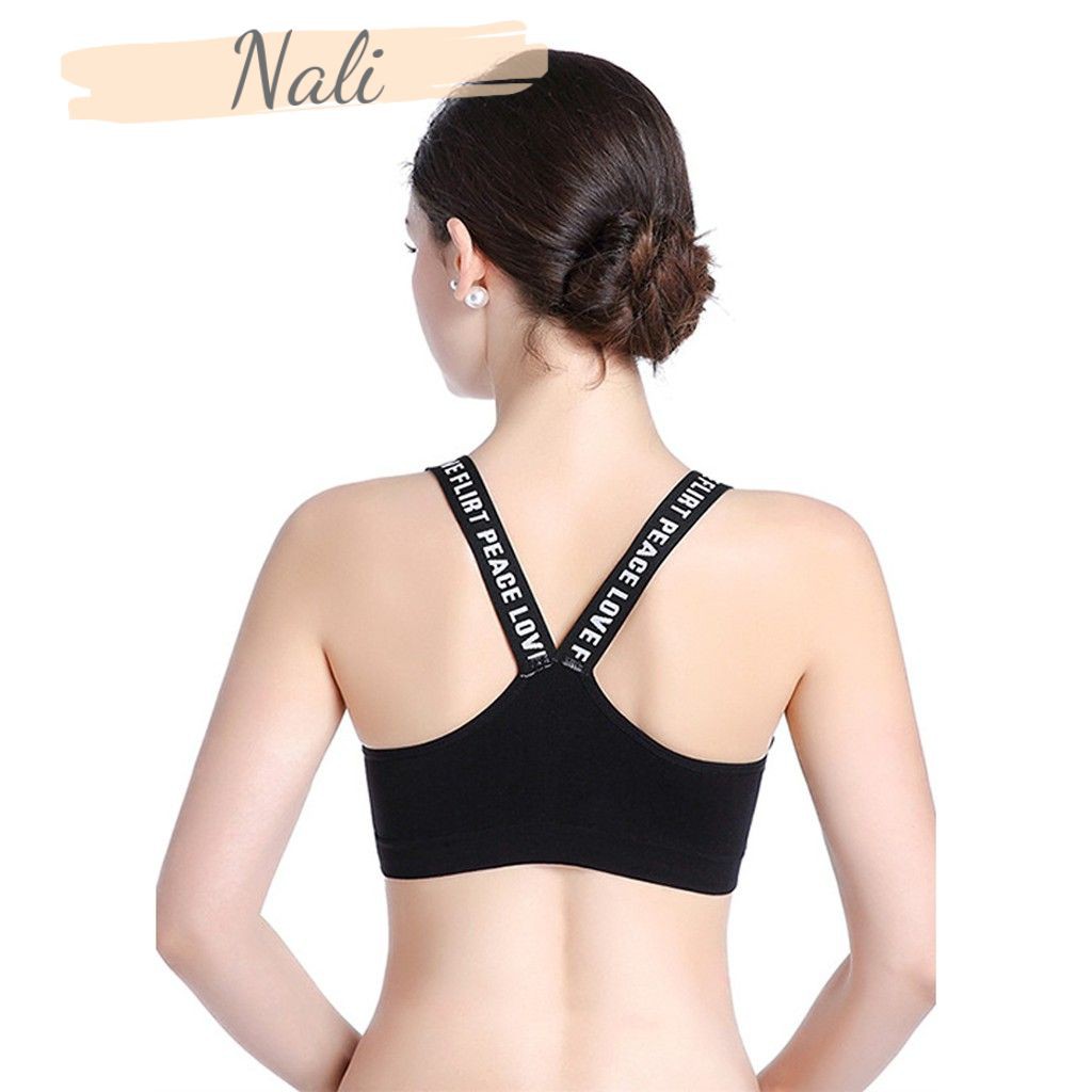 Áp bra tập gym,áo tập yoga, áo bralette đệm mút NL011