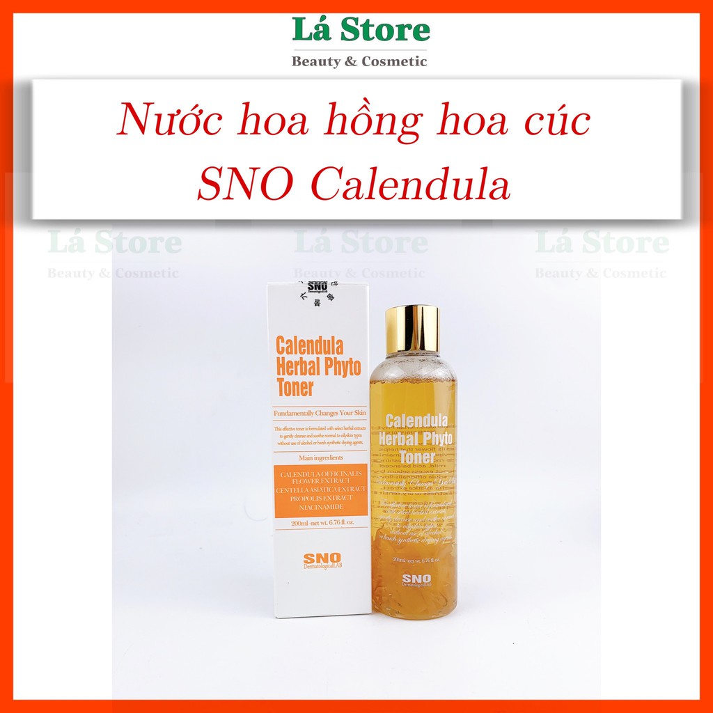 Chính hãng - Nước Hoa Hồng Hoa Cúc SNO Calendula Herbal Phyto Toner 200ml