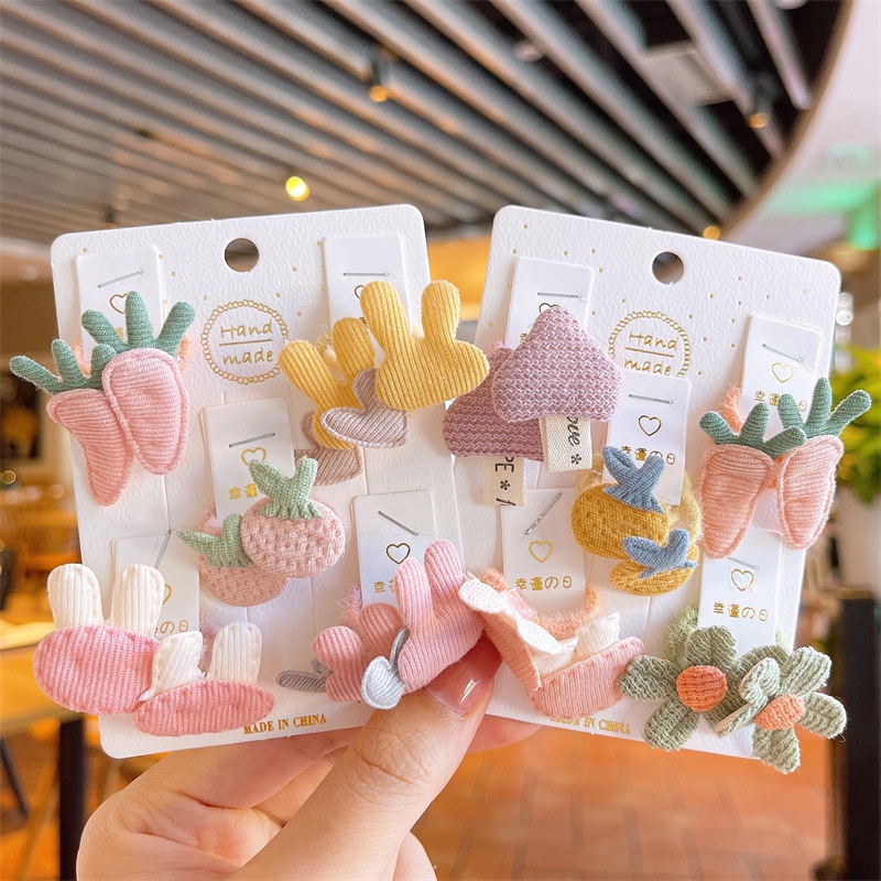 Set 10 cột tóc handmade xinh xắn cho bé - cột tóc nhí handmde phong cách Hàn Quốc - selenshop