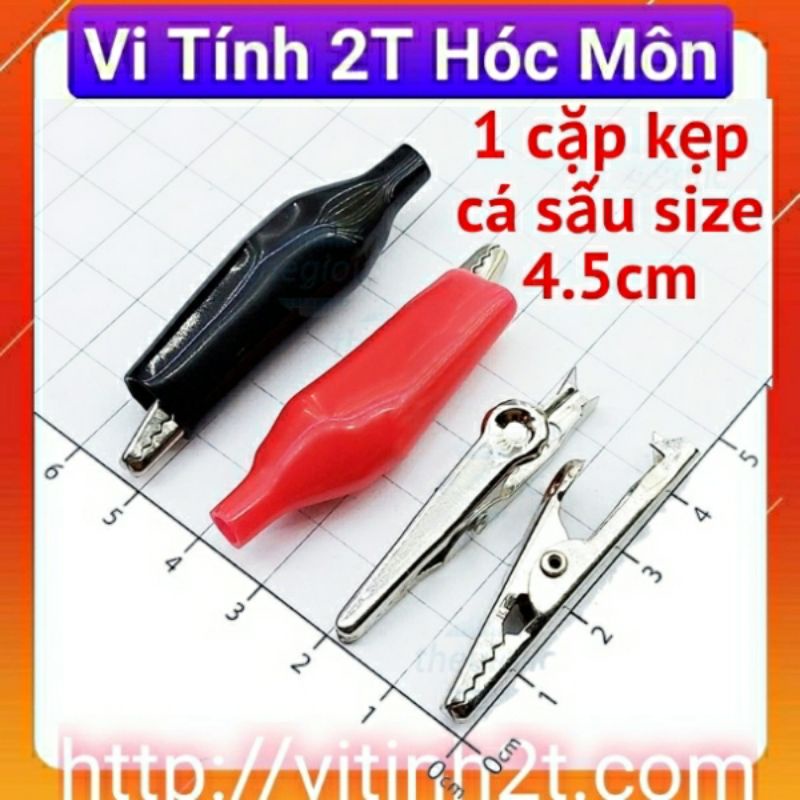 1 cặp Đầu Kẹp Cá Sấu size 4.5cm